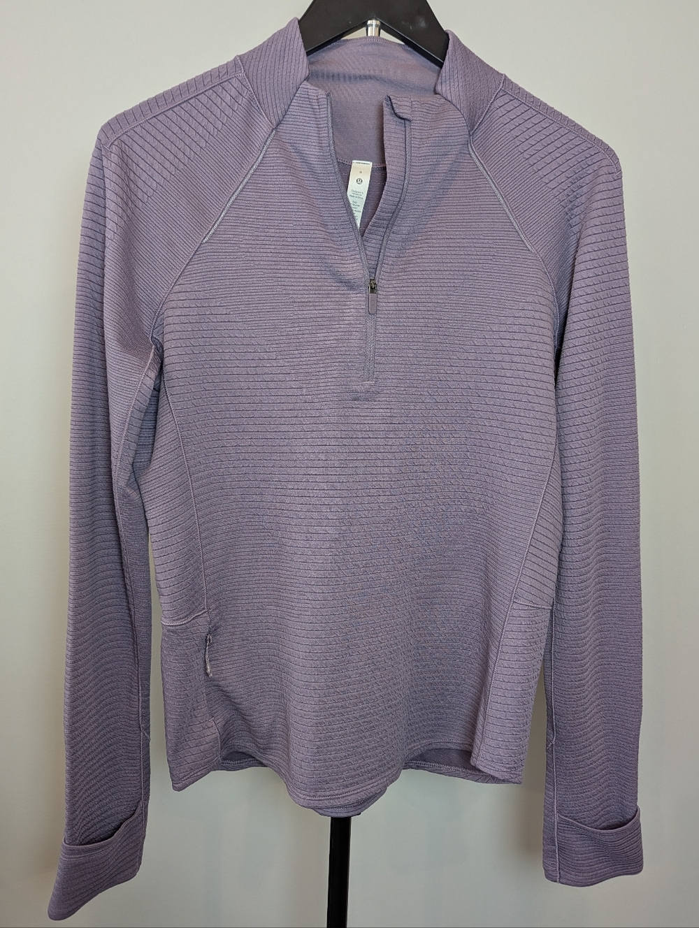 Lululemon Women's Size 8 Ventscape Half-Zip Long Sleeve Pullover Purple Ash